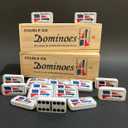 Dominican Flag Dominoes Double Six 2pcs Value Pack - Classic Dominos Set for Cultural Pride Dominican Republic