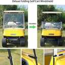10L0L Golf Cart Windshield Compatible with EZGO TXT Gas & Electric Models, Lightweight EZGO TXT Windshield Foldable Windproof Waterproof