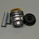 Oil Filter Housing Cap Assembly Kit 15620-31060 for Toyota Rav4 Tundra 4Runner Camry Highlander Tacoma Lexus RX350 Aluminum Oil Filter with Wrench Drain Plug, 15620-0S010 15620-36020 15643-31050