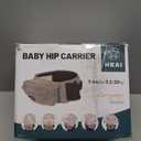 HKAI Baby Hip Carrier, Moms Choice Award Winner, Baby Carrier with Adjustable Waistband & Breathable Mesh, Ergonomic Carrier with Non-Slip Hip Seat Surface for Newborns & Toddlers, (Grey)