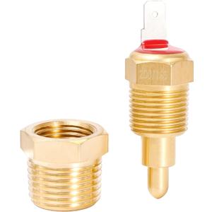 Fan Temperature Switch 200 to 185 Degree Electric Engine Cooling Fan Thermostat Temp Sensor Switch with 3/8" Pipe Thread for 10" 12" 14" 16" Fan