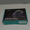 Nulea M511 Wireless Trackball Mouse, Rechargeable Ergonomic Thumb-Control Mouse with Tilt Stand, Smooth & Precision Tracking, 3 Device Connection (Bluetooth or USB Receiver), for PC/ Mac/ Laptop-Red