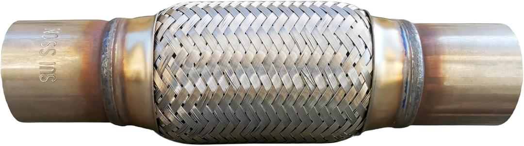 Exhaust Flex Pipe 2"X6"/10" Universal Type 100% Stainless Steel For Heavy Duty and Cars