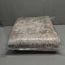 5x7 Area Rug Living Room Rug: Washable Modern Abstract Soft Thin Rug Indoor Floor No Slip Stain Resistant Carpet for Bedroom Dining Room Farmhouse Nursery Home Office - Brown Grey