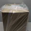 45 Pcs(3.9 In/100 mm) Velvet Christmas Ornaments Balls Set, Brown Red Neutral Christmas Tree Ornaments, Flocked Xmas Tree Balls for Xmas Holiday Party Decorations