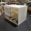 Desk Organizer with 3 Drawer, Multi-Functional Pencil Pen Holder for Desk, Desk Organizers and Storage with 8 Compartments, Desktop Organizer for Office Home Art Supplies (White)