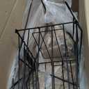 ParseBio Portable Pickleball Tennis Ball Collector with Wheel, 90 Tennis Balls Capacity, Pickleball Retriever Basket Carrier Gatherer Picker Hopper Container