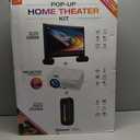 Ilive Pop-Up Mov Theater Kit 120 Screen Size, Up To 150 Protection Size, Bluetooth Party Speaker