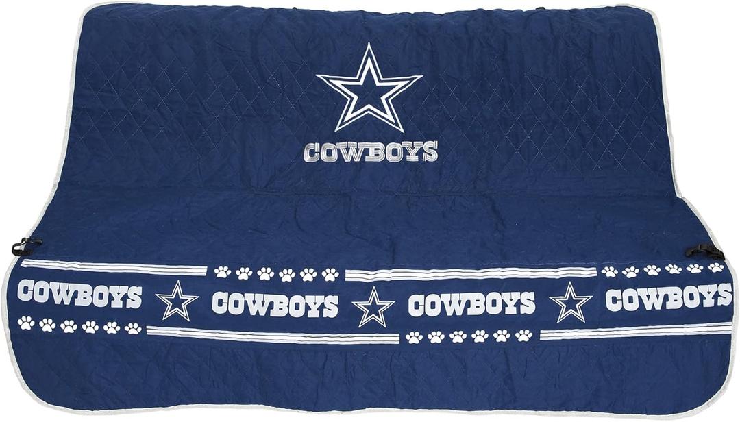 Pets First NFL CAR SEAT COVER - DALLAS COWBOYS Waterproof, Non-slip BEST Football LICENSED PET SEAT cover for DOGS & CATS,55 x 50 Inches