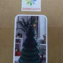 SUNBEAUTY 16" 3D Paper Christmas Tree with 46PCS Candy Cane Pop Up Card Red and White Peppermint Christmas Decorations Gingerbread Hanging Ornaments Xmas Envelopes Cutouts Pendants for Party Holidays