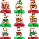 2 x Christmas Party Decorations Christmas Honeycomb Centerpieces Holiday Party Decorations for Christmas Party Table Decorations Funny Christmas Party Decorations Christmas Party Supplies