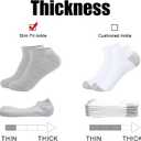 14 Pairs Thin Womens Ankle Socks, Running Low Cut Short Athletic Pack of Socks for Men (5-9, 5 Black+5 White+4 Grey)