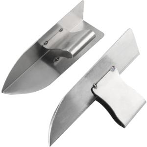 2pcs Drywall Corner Tool Stainless Steel Inner Outer Wall Corner Trowel Plastering Tool 90 Degree Right Angle Plaster Wall Corner Spatula
