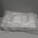 Kitsure Dish Drying Rack for Kitchen Counter, Stainless Steel Sink Organization and Storage Essentials with Cutlery Holder, Home and Appartment Decor, 12''W x 15.5''L, White