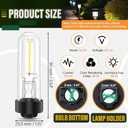 8 Pcs Solar Light Replacement Bulbs Warm White 3000k 0.5w DC 3v Solar Bulbs for Outside Garden Yard Patio Pathway Landscaping