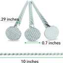 50-Pcs Galvanized Landscape Stakes, 10-Inch Length, 0.7 Inch Extra Large Top, Spiral Metal Anchoring Spikes, for Paver Edging, Weed Barrier, Camping Tent, More