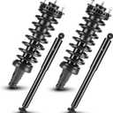 Front Rear Complete Coil Spring Strut Assembly Shock Absorber Fit for Buick Rainier 2004-2007, for Chevrolet Trailblazer Gmc Envoy 2002-2009, for Trailblazer EXT 2002-2006, 171341 37241