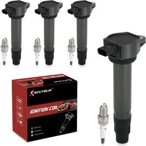 UF557 Ignition Coil Pack and Iridium Spark Plugs Set of 4 Compatible with Jeep Patriot Compass Dodge Avenger Caliber Journey Chrysler Sebring 200 2007-2016 2.4 2.0 L4,Replace#,GN10168,C1221