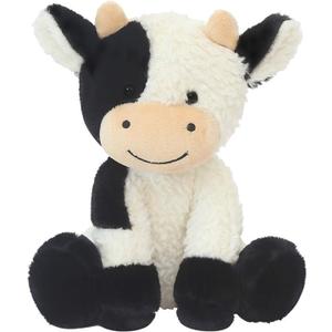 CHELEI2019 9" Cow Stuffed Animals Soft Cuddly Cow Plush Stuffed Animal Toy for Kids (White)