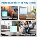 Everlasting Comfort 2.5L Top Fill Humidifier for Bedroom Quiet, Easy to Fill & Clean, 24HR Runtime, Night Lights, Timer, Ultrasonic Cool Mist, Auto Shut-Off, Essential Oil Diffuser - White