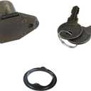 Cabinet Locks with Keys Antique Bronze Desk Drawer Lock for File RV Storage Locks Replacement, 2 Packs