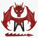Dragon Costume Kids Dinosaur Wings Tail Mask Set Boys Girls Children Dress Up Dino Props for Halloween Cosplay