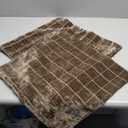 Pillow Case 18"x18" Brown 2 Pack