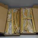 Metal Arch Backdrop Stand, 7.2FT+6FT Wedding Arch Backdrop Stand, Set of 2 Gold Backdrop Arch Stand, Wedding Arch Frame for Wedding Ceremony Birthday Party Baby Shower Graduation Ceremony Decoration