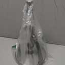 VEHHE Paper Towel Holder Countertop, Paper Towel Holder with Spring Activated Arm and Damping Effect, Simply Tear Paper Towel Stand for Bathroom and Kitchen (Silver) (Suction Base | Silver)