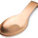 VanlonPro Stainless Steel Spoon Rest, Spatula Ladle Holder, Stainless Steel Utensil Spoon Rest Holder, Brushed Finish, Dishwasher Safe 9.8 x 3.7 Inch (Rose Gold 1PC)