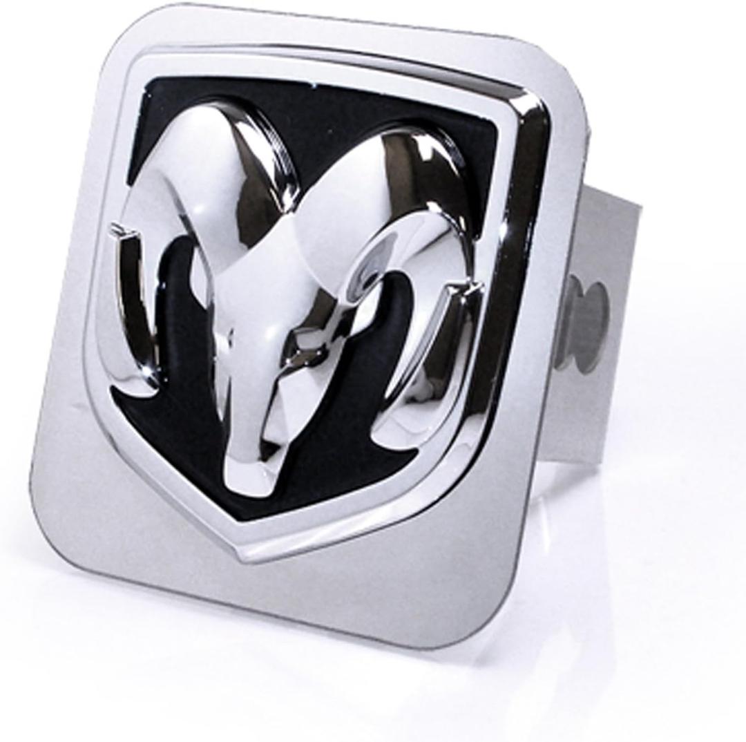 Dodge Chrome Logo Trailer Hitch Cover Plug