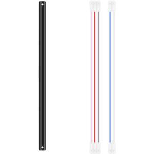 48 Inch Ceiling Fan Downrod Accessories with Extension Cord for Ceiling Fan with Lights, Original (Black)