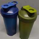 BlenderBottle Classic Shaker Bottle Perfect for Protein Shakes and Pre Workout, 28-Ounce (2 Pack), Moss and Navy