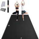 VEVOR Large Exercise Mat, 12'x6'/10'x6'/9'x6'/8'x6'/8'x5'/7'x5'/6'x4' (7mm) Extra Thick, Non Slip High Density Premium Workout Mat, Exercise Yoga Mat for Men & Women, Fitness & Exercise Mat with Bag & Carry Strap, for All Types of Home Yoga, Pilate & Floor Workout
