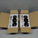 JO.KO 2 Pack Fingerprint Door Lock, Biometric with App Control & Key, Smart Door Knob for Bedroom, Entry Door, Keyless Finger Print Door Knob with Thumb Print Black, Different Keys