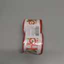 LaRibbons Christmas Wired Ribbon 2.5 inch Double Faced Red HO and Striped Christmas Ribbon for Tree Garland, Wreath Bow, Xmas Crafts Decorations, 2 Rolls 10 Yards Total