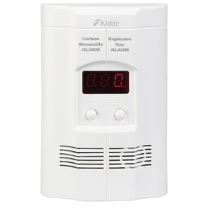 Kidde Carbon Monoxide Detector, Propane, Natural, Methane, & Explosive Gas Alarm, Plug-In Wall with 9-Volt Battery Backup, Digital LED Display