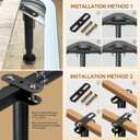 Adjustable Height Bed Support Legs 13.8-23.6 inch, Bed Frame Center Support Legs for Bed Frame/Bed Center Slat/Furniture, Heavy Duty Metal Bed Replacement Legs Bed Slats Support Legs, Upgraded Version