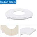 INCREWAY Split Design 12 Inch Ceiling Medallion for Lights & Fans - 5 Inch Cutout, Detachable PU Segments, Easy Install, White Ceiling Plate Decor