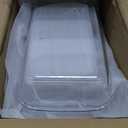 6-Piece Deep Glass Baking Dish Set with Plastic lids,Rectangular Glass Bakeware Set with Lids, Baking Pans for Lasagna, Leftovers, Cooking, Kitchen, Freezer-to-Oven and Dishwasher, Gray