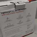 USB Headset with Microphone for PC, Wired Headphones with Mic USB Headsets with Noise Cancelling Microphone, Computer Headset with Microphone for Home Office Online Class Teams SkypeBlack