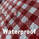 Waterproof Checkered Tablecloth Fabric - Rectangle 58x84 Inch Classic Gingham Buffalo Plaid Table Cloth for Indoor/Outdoor Use - Washable Table Cover for Kitchen, BBQs, and Parties