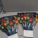 Aslsiy Retro Cooking Herbs Spices Hanging Kitchen Towels Fork Spoon Soup Ladle Bathroom Hand Tie Towel Fast Drying Dish Tea Towels for Bath Tabletop Gym Home Decor Set of 2