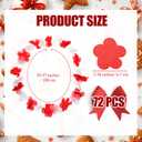 Tigeen 72 Pcs 2026 Graduation Leis Decorations Bulk Hawaiian Flower Leis Tropical Necklace Decorations for Graduation Carnival Luau Holiday Birthday Party Favor(Red, Green, Red Green)