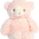Aurora Snuggly Huggy Bear Baby Stuffed Animal - Comforting Companion - Imaginative Play - Pink 9 Inches
