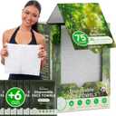 2 x XL Disposable Dry Cleaning Cloths  75 Ct + 6 Travel Cloths, 10"12" Lint-Free Household Towels for Dusting & Wipe-Downs, Bamboo Fiber, White