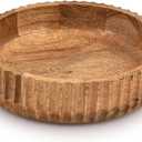 Kimona Fruit Bowls Wooden Fruit Bowl or Candy Bowl, Elevate Your Space With A Unique Bowl Centerpiece (10" X 10" X 2.5")