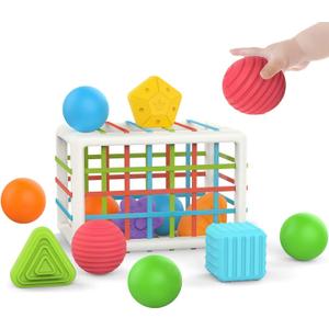 MINGKIDS Baby Toys 12-18 Months,Baby Sensory Fine Motor Skills Developmental Toys,Gifts for 6 9 12 18 Month Age 1 2 3 4 One Two Year Old Boys Girls Kids, multicolor