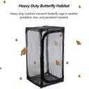 46" Heavy Duty Monarch Butterfly Habitat, Outdoor Collapsible Insect Mesh Cage Terrarium Pop-up with Zipper Protection and Detachable Bottom 23 x 23 x 46 inches
