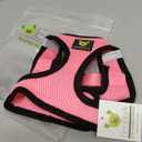 EcoBark Step in Dog Harness - Eco-Friendly Small & Medium Breed Dog Harnesses - Reflective and Adjustable Mini Body Halter Vest - Soft Mesh Toy Breed Harness (Bubblegum Pink, Medium)